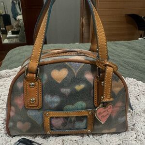 VINTAGE DOONEY& BOURKE, Lindsay Lohan collab.Y2K Rainbow Hearts Rainbow Hardware